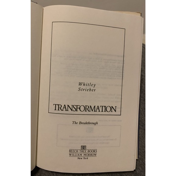 Transformation : The Breakthrough Hardcover Whitley Strieber - Picture 7 of 8